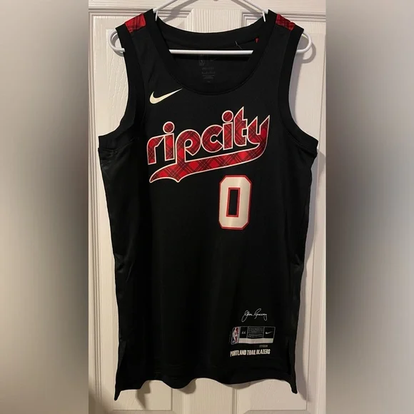 Nike Vaporknit Portland Trail Blazers Rip City Damian Lillard Jersey M, 3XL NEW
